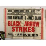 1940s film poster Black Arrow Strikes