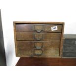 Set of 4x drawer watchmaker's drawers