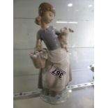 Lladro girl with lambs