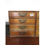 Set of 4 watchmaker's drawers