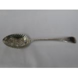 Sheffield 1899 heavily decorated fruit spoon 66g