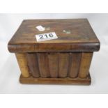 Jewellery box with hidden locking mechanism with key