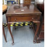 Fold out card table with drawers