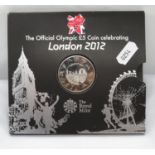London 2012 official Olympic £5.00 coin still sealed
