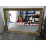 4' x 2' bevelled edged gilt framed mirror