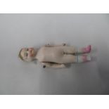 Porcelain baby doll with articulated arms - Victorian - slight damage to head and toe