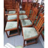 Set of 7x late Victorian chairs