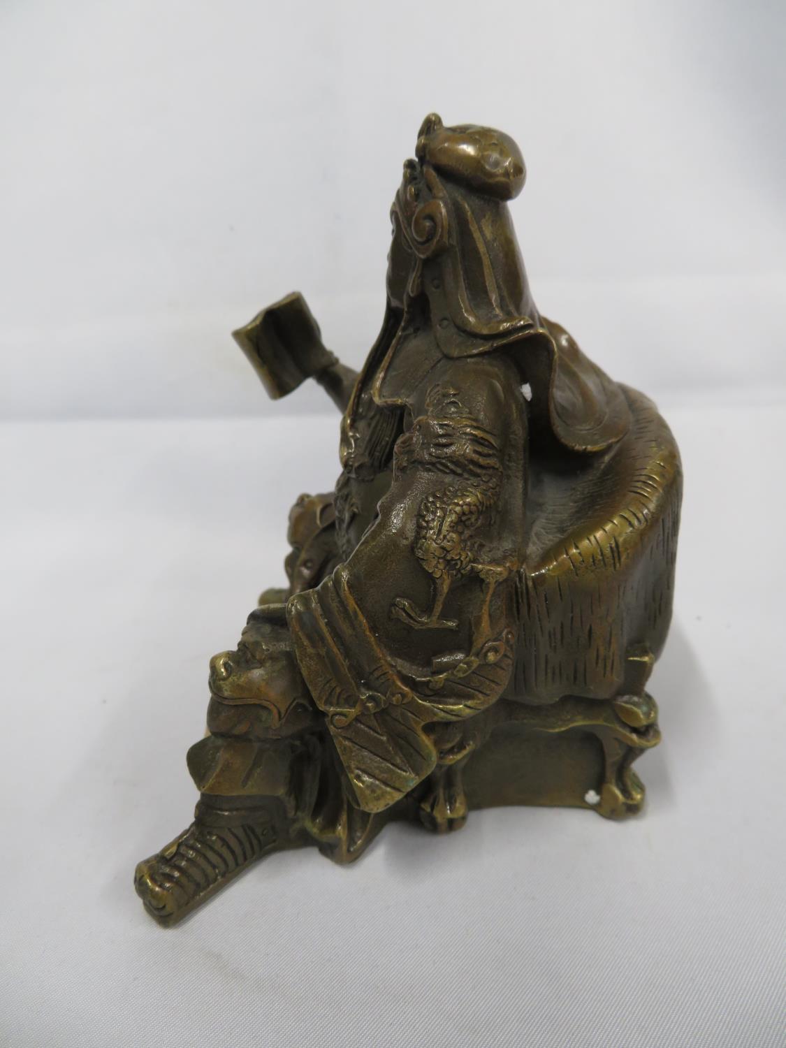 Bronze Japanese figure 755g - Image 2 of 3