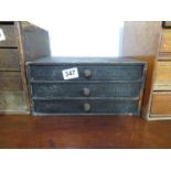 Set of 3x watchmaker's drawers