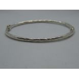 Silver bangle stamped 925 6.7g