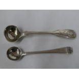2x London mustard spoons 1839