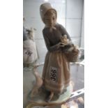 Lladro Lady with geese