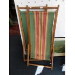 2x canvas deckchairs