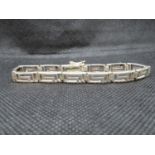 Greek style silver HM bracelet 12.2g