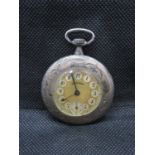 Romanu silver working pocket watch