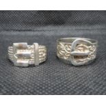 London 1975 size P buckle ring size P one size X Buckle ring