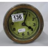 5" Maritime clock with bronze case - needs attention