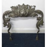 Large cast bronze fire surround