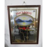 McLouds 8yr old Isle of Skye Whisky 15" x 24" mirror