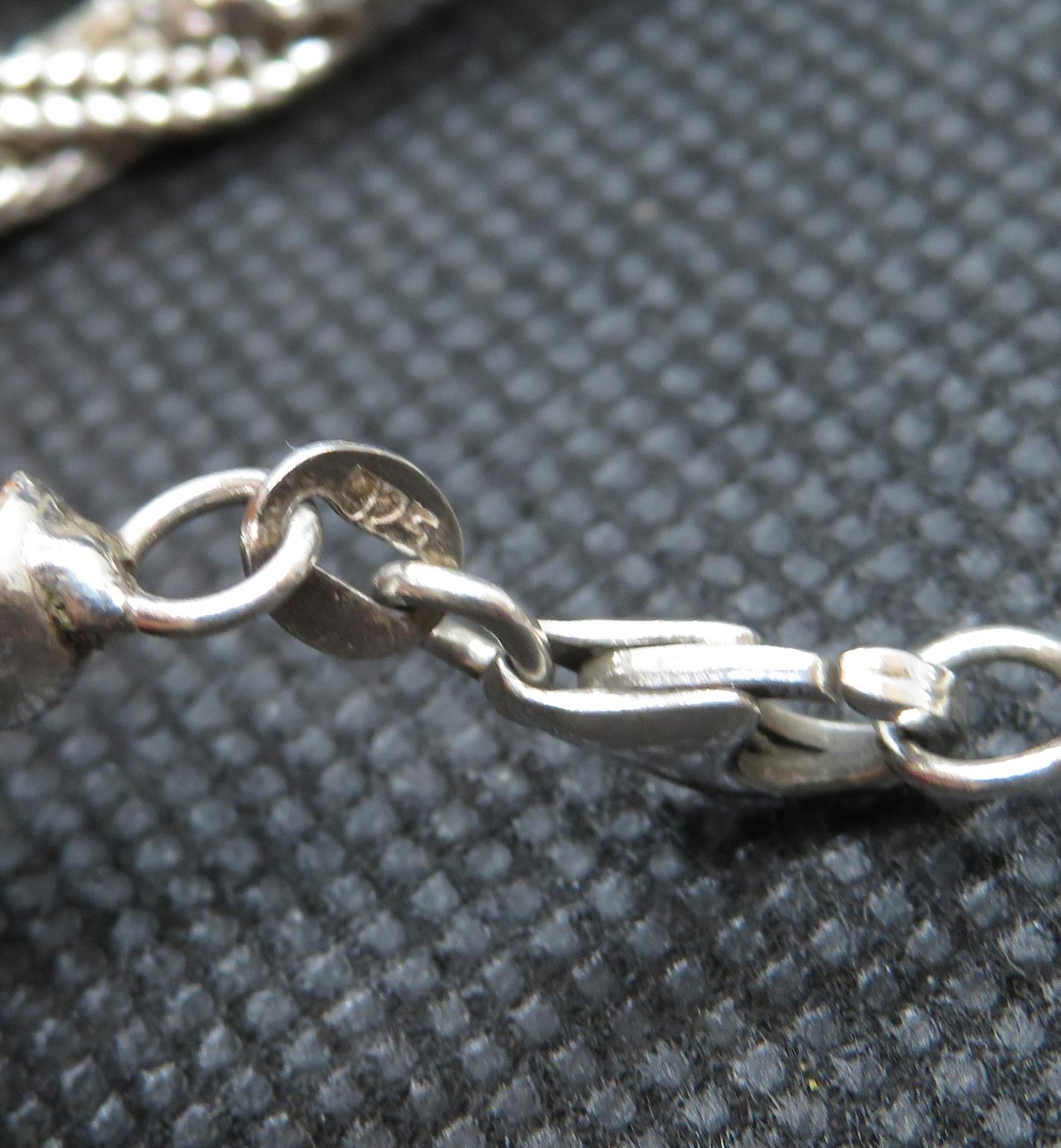 Silver Twist necklace 23.5g - Image 3 of 3
