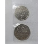 2x Battle of Britain 50p coins
