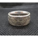 HM Emporio Armani silver ring 20g size T