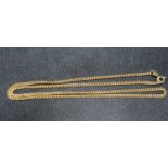 9ct gold necklace 8.8g 20" long