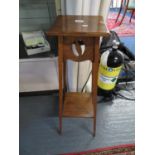 Arts and Crafts plant stand 3' high