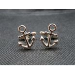 Naval silver cufflinks