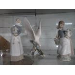 3x pieces of Lladro