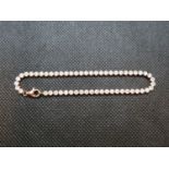 Silver gilt tennis bracelet