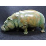 Green Onyx Hippo with excellent detail