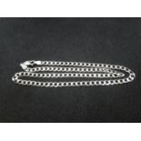 HM silver 18" curb link chain 10g