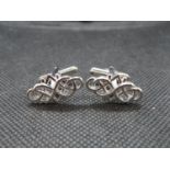 Silver cufflinks