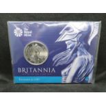 Royal Mint Britannia silver sealed £50 coin