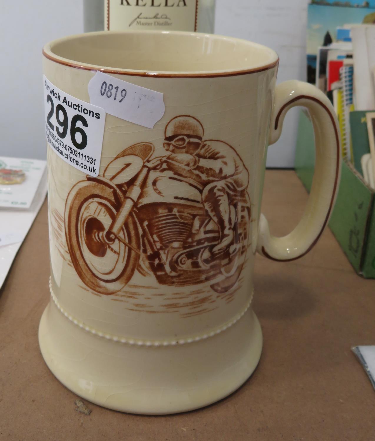 TT races tankard by Arthur Wood