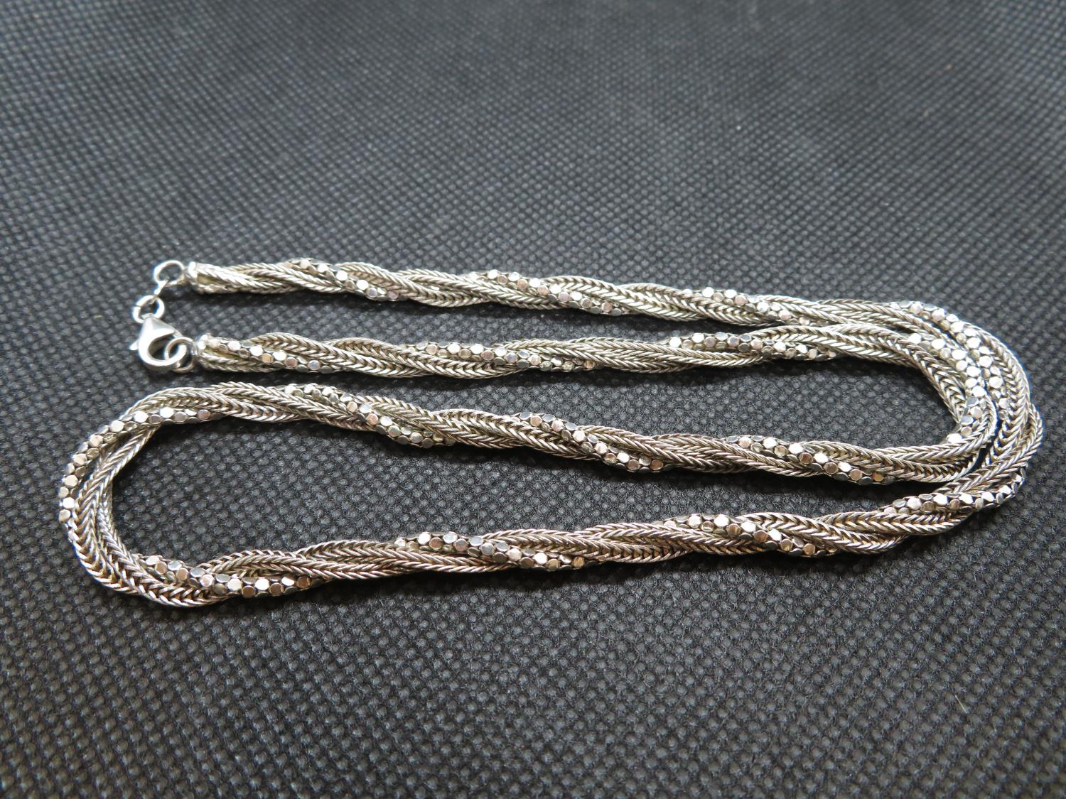 Silver Twist necklace 23.5g