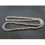 Silver Twist necklace 23.5g