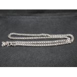 HM solid silver curb link chain 18" 19g