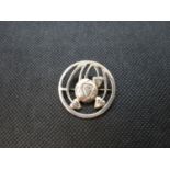 Fully HM silver Mackintosh style brooch