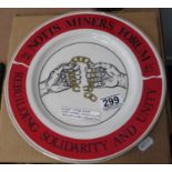Nottingham Miners Forum 1984-1985 Missing Link plate