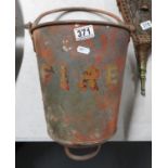 Hanging Fire Bucket 1920's