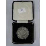 1x silver George Stephenson Railway medal silver 26g