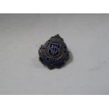 Silver lapel badge for Club Union certificate of Merit for services rendered