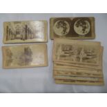 Selection of Stereoscope viewing cards 10 in total