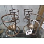 4x silver plated Hamilton bottle holders