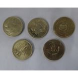 5x early £2 coins