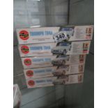 5x sealed Airfix Triumph TR4A model kits