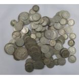 Bag of 114 1920-1947 silver coins