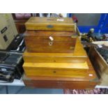 5x wooden boxes